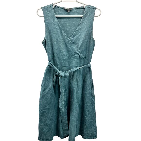 Toad&Co Cue Wrap Long Sleeve Dress Teal Med - Picture 1 of 12